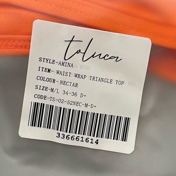 NWT Toluca Amina Bikini Top Waist Wrap Triangle Nectar Size M/L - Picture 3 of 7